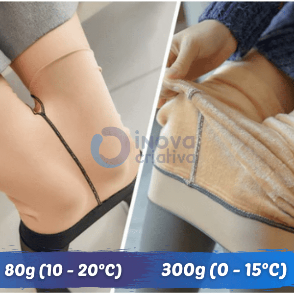 Meia Calça Peluciada - Confort Legging (80g) - Inova Criativa