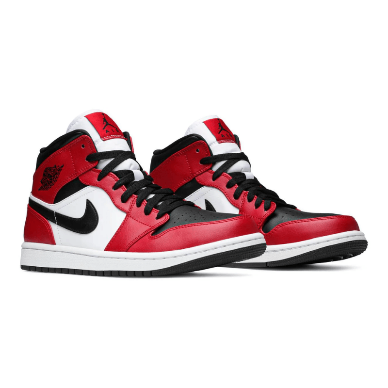 Air Jordan 1 Mid OG Chicago - Black Toe - Tênis Nike Jordan Vermelho e Preto