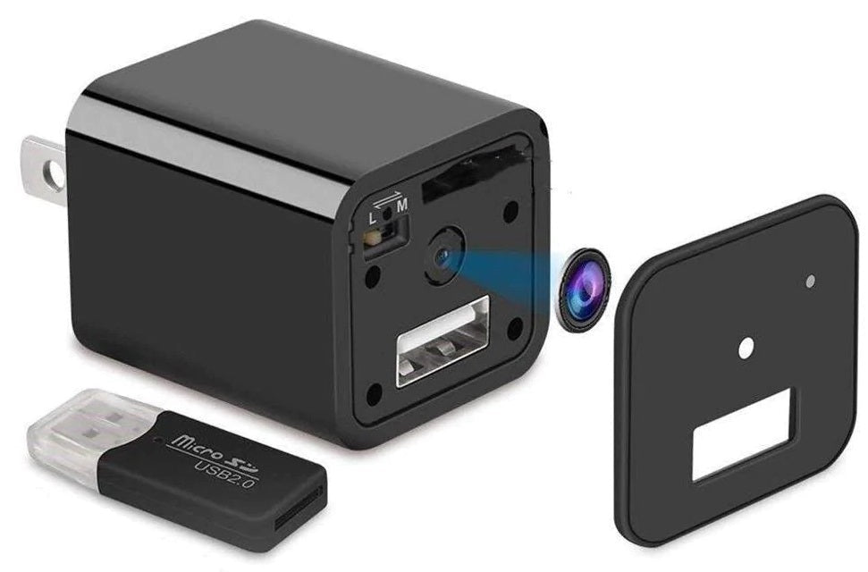Carregador c/ Câmera Espiã HD - Torne seus ambientes mais seguros!